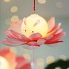 Glowing Mid-Autumn Festival Lantern DIY Holiday Decoration New Lotus Rabbit Lamp
