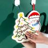 Christmas Hand Towel Cartoon Gingerbread Man Snowman Coral Fleece Towel Christmas Home Kitchen Bathroom Decoration Xmas Gifts