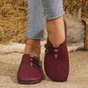 New Hollowed-out Flat Single Shoes for Women Round Toe Shallow Opening Large-sized Lazy Loafers