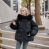 Women's Winter Jacket Winter Women's Fur Collar Thicken Warm Cotton Jacket Female Pocket Loose Jacket For Women Padded Jacket