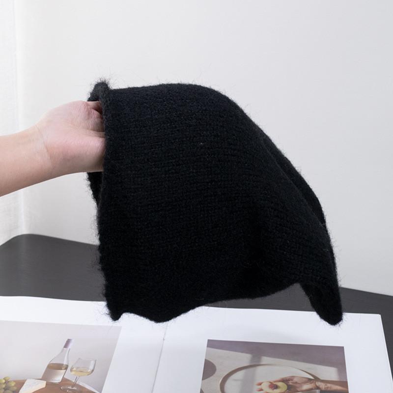Sheep Wool Knit Beanie Hat For Women Winter Warmth And Windproof Protection