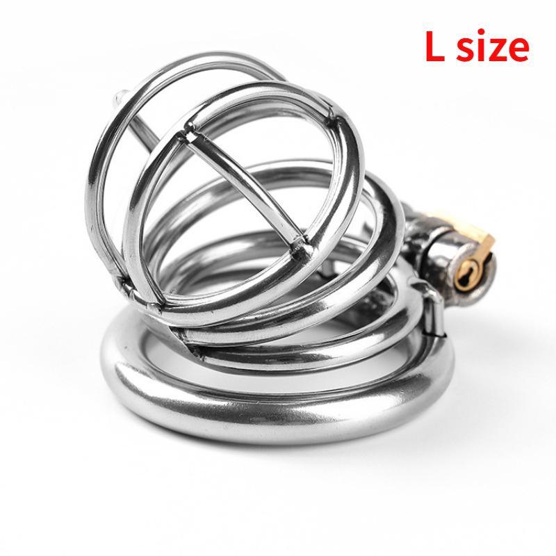 Клетка для члена целомудрия из нержавеющей стали S/M/L