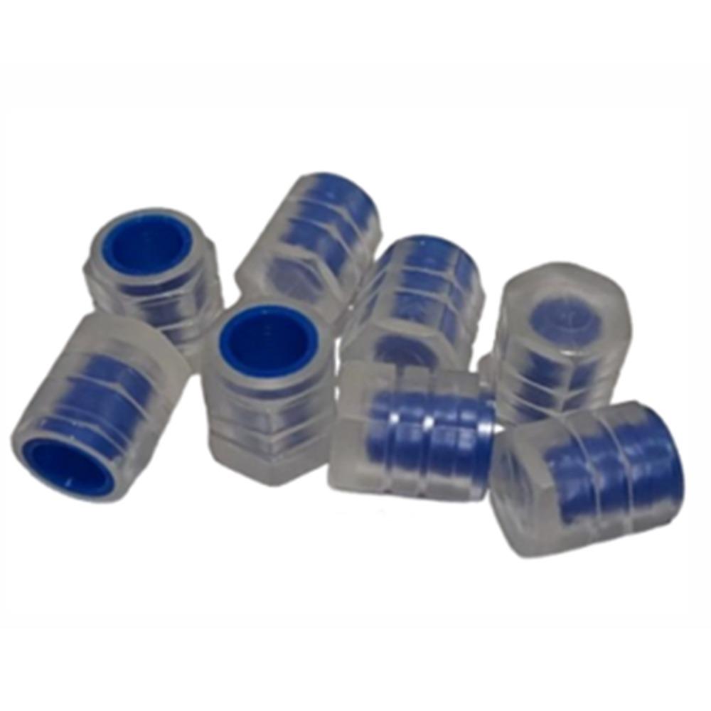 8Pcs Night Glowing Glowing Tire Valve Caps Super Bright Light Valve Core Cover Motorcycle Wheel