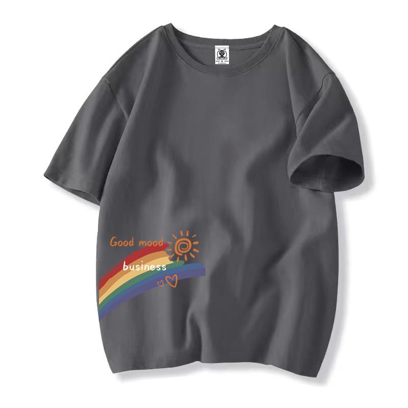 Unisex T Shirt for Women Korean Fashion Loose Teen Oversized Plus Size Tops Printed Graphic Om