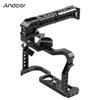 Aluminum Alloy Camera Cage + Top Handle Kit Replacement for Canon EOS R5 R6 DSLR Camera with