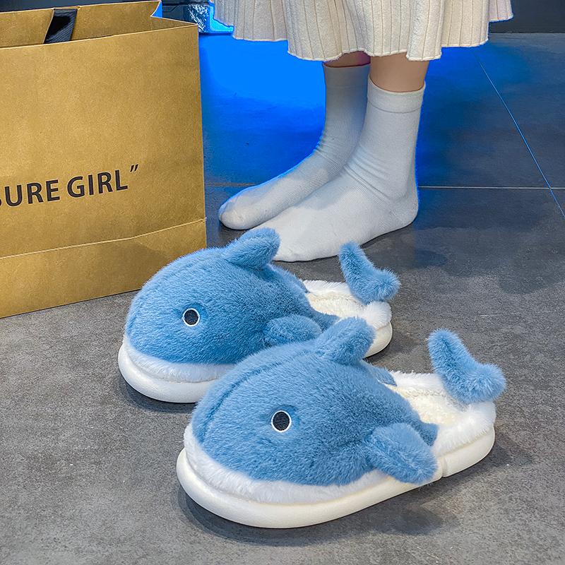 Горячая Распродажа Тапочки Акула Мужская Зимняя Домашняя Обувь Теплые Пушистые Тапочки Мужские Дизайнерские Мультяшные Хлопковые Тапочки Унисекс chanclas de hombre