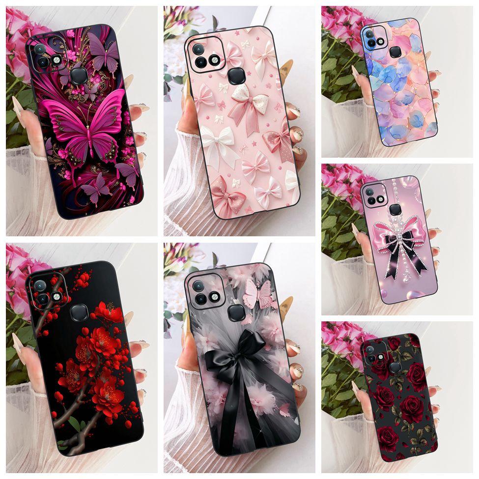 For Infinix Hot 10i Case Luxury Butterfly Fashion Girls Boys Cute Painted Casing For Inifnix Hot 10i X659 X659B X658E Cover