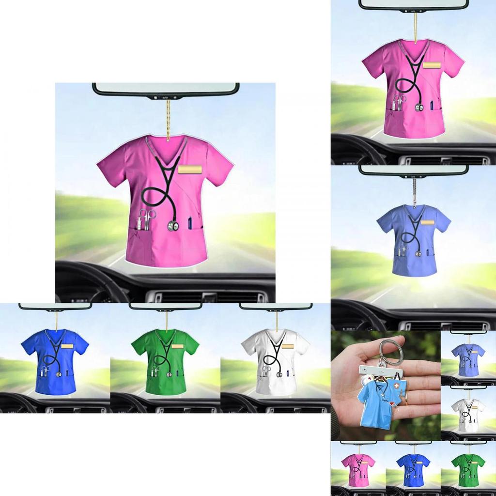 Очаровательный дизайн медсестры Акриловое подвесное украшение для автомобиля Брелок Рождественский подарок