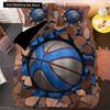 3D Пододеяльник "Король и Королева Баскетбола" Спортивный Комплект Постельного Белья для Детей Подростков Мальчиков Декор Спальни с Тематикой Баскетбола Мягкий Чехол для Одеяла
