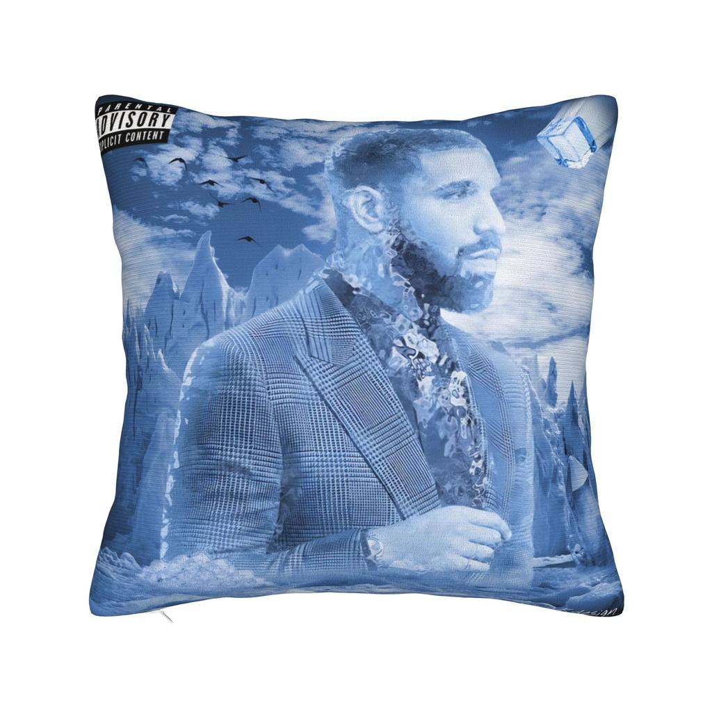 Decorative Pillow Covers Drake Iceman Album Merch Seat Pillow Case Cover Zipper Multi Size