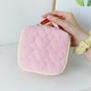Spacious Zippered Makeup Bag for Skincare Essential Stylish Heart Print Toiletry Organizer Cosmetic Storage Container