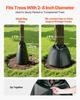 75.7 L Tree Watering Bags, 4 Pack 3-4 Hours Slow Release Gator Bags for Trees, Heavy Duty PE Tree Drip Irrigation Bag with Zipper, Durable & Reusable