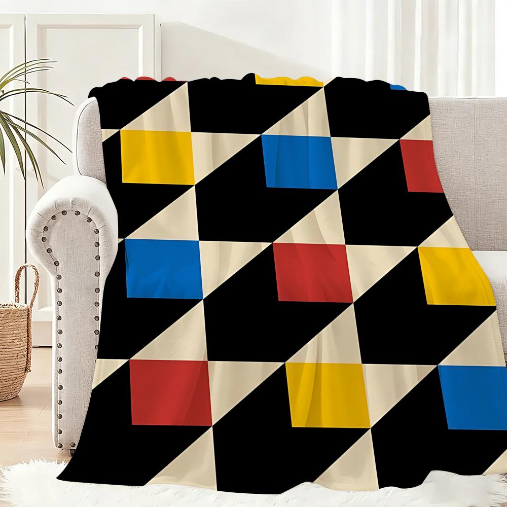 Знаменитые дизайны B-Bauhaus Плед Легкий 240 г Фланелевое одеяло Мягкий Нежный для летнего охлаждения