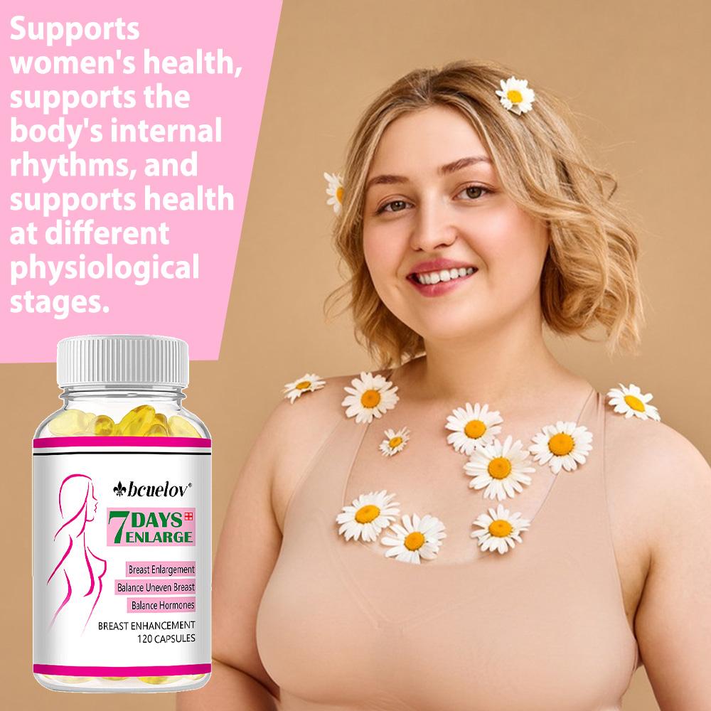 7 Days Female Bigger Breasts Butt Enlargement For Fuller Figure 120 Capsules