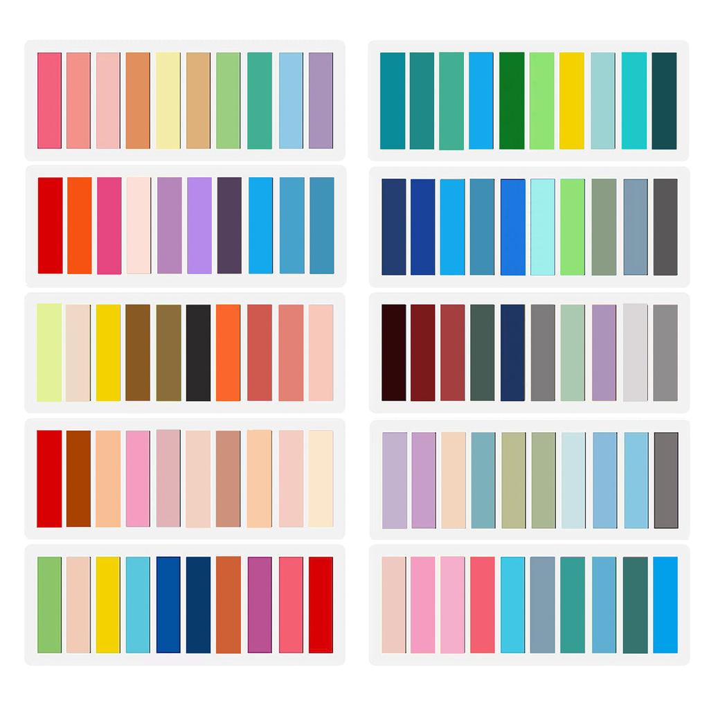 2000-4200Pcs Sticky Index Tabs with Binder Ruler Clear Index Labels Reminders On Planner Notebook Calendar Laptop