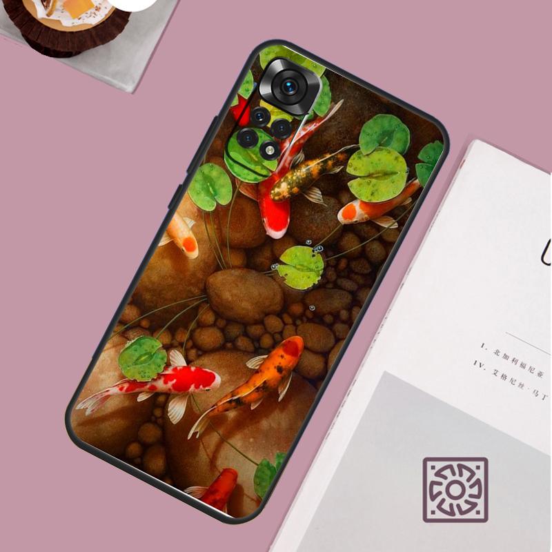 Чехол-картина с рыбой Кои для Xiaomi Redmi Note 12 11 8 9 10 13 Pro 12S 11S 10S 9S Redmi 13C 9C 10C 12C