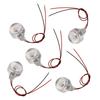 5 Pack 1W LED Deck Lamp DC 12V Mini Embedded Spotlight Low Voltage Landscape Well Lights  Walkway