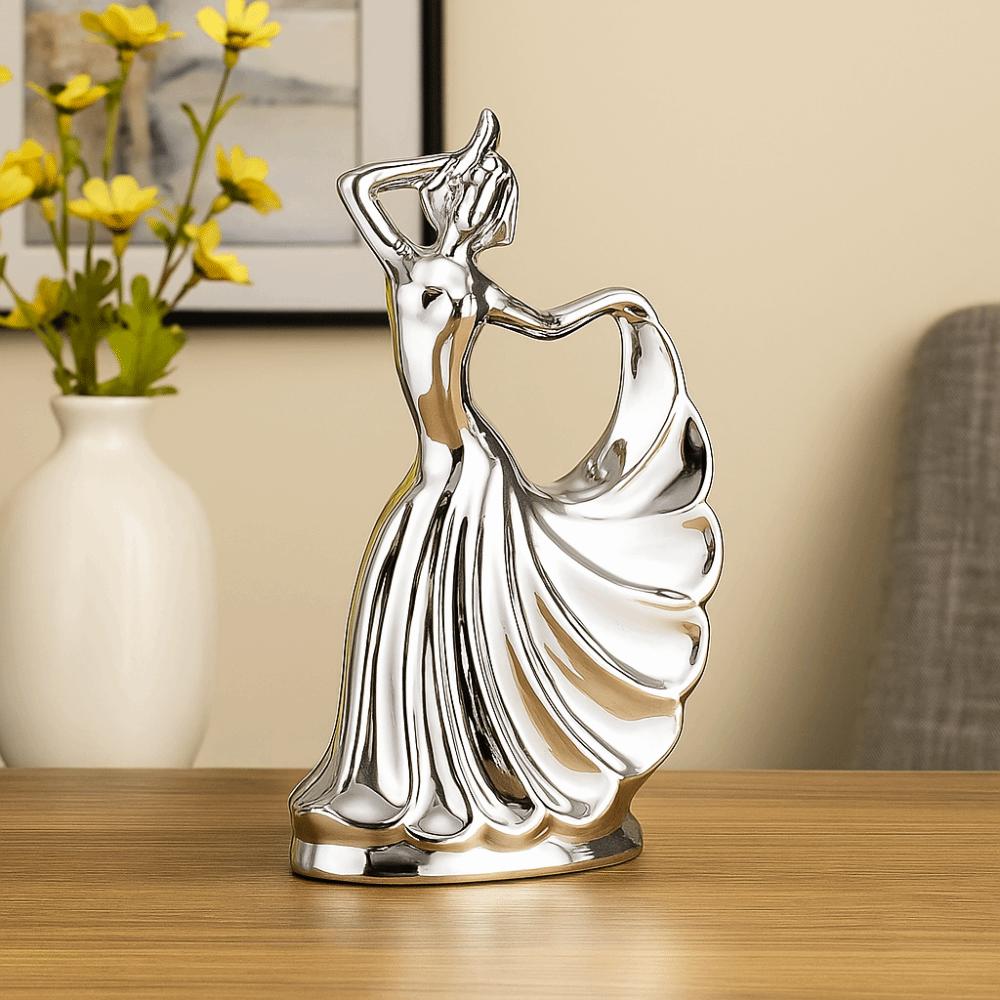 Model Dancing Lady Figurine Handicraft Tabletop Art Figure Festival Decor