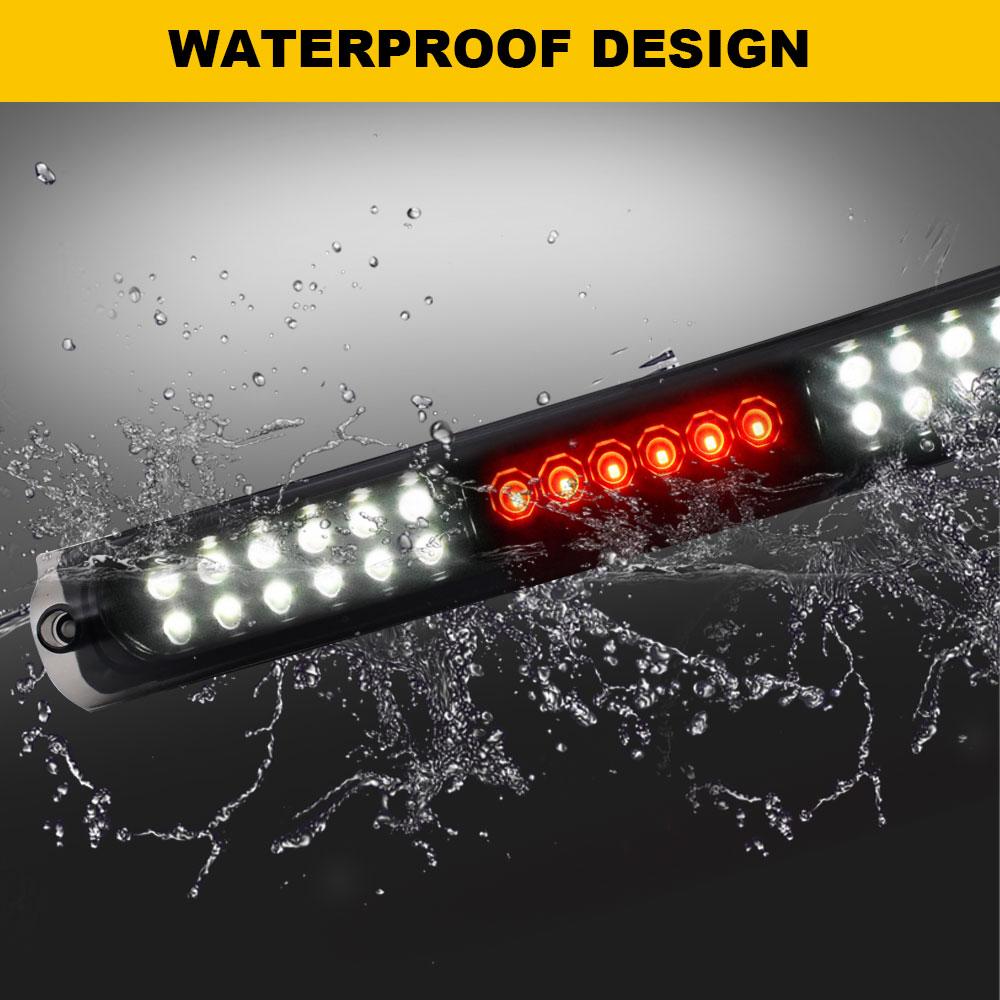 LED Smoke 3rd Third Brake Light For Ford F-150 F-250 / Excursion 1997-2003 Reverse Cargo Light High Mount Pickup Taillight