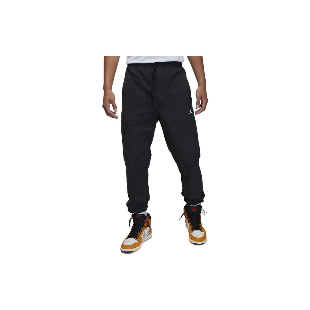 Jordan FW22 Soft Knit Printed Logo Casual Pants Men Bottoms Black DQ7510-010