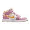 Детские кроссовки Air Jordan 1 Mid SE GS Arctic Pink Light-Arctic-Pink University-Gold White DC9517-600