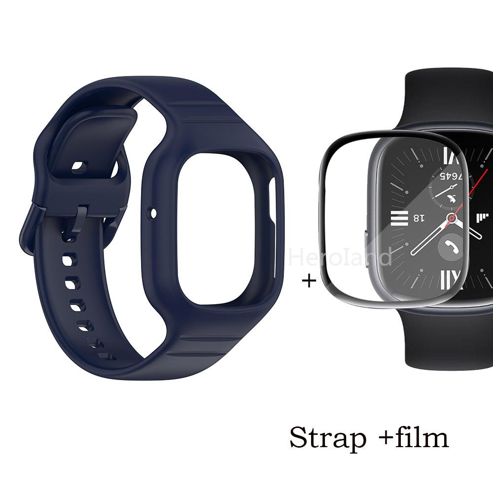 Спортивный силиконовый ремешок для часов Huawei Honor Watch 4, ремешок для смарт-часов, браслет для Honor Watch4, аксессуары, ремешок 2 в 1