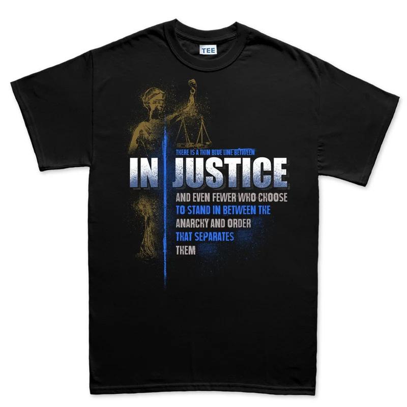 Justice Pure Cotton TShirt Grunge Streetwear Unisexs Fitness Muscle Black Navy Blue White