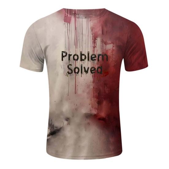 Детская футболка на Хэллоуин, футболка с принтом пятен крови, жуткая футболка с коротким рукавом и круглым вырезом