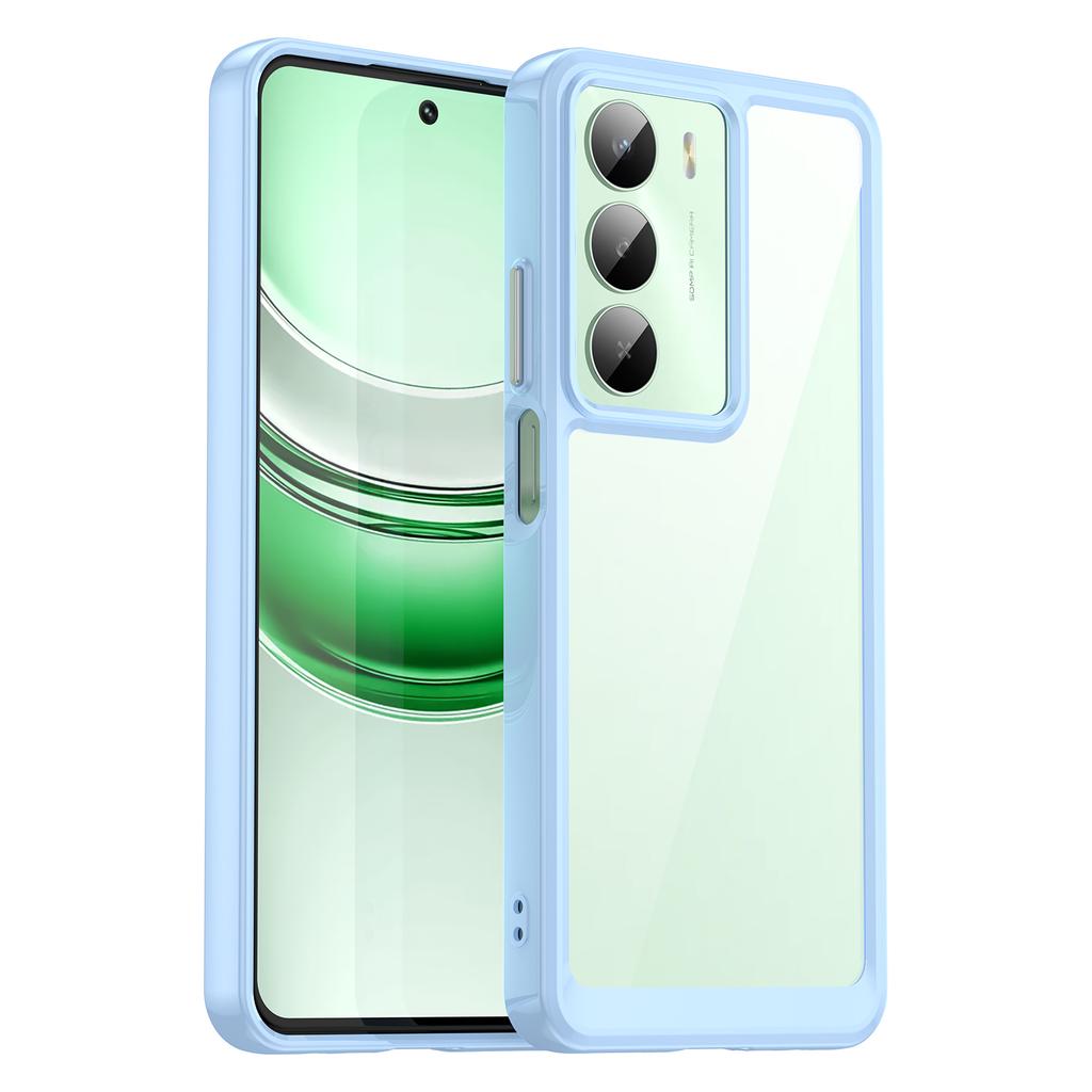 Чехол для Realme V70 5G/V70s 5G/14x 5G, ТПУ + Акрил, Защитный Прозрачный Чехол для Телефона