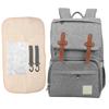 Mommy Bakcpack Waterproof Maternity Nappy Bag Large Capacity Stroller Hanging BagGray