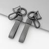 Простой металлический брелок для ключей в машину для мужчин и женщин с двойной пряжкой