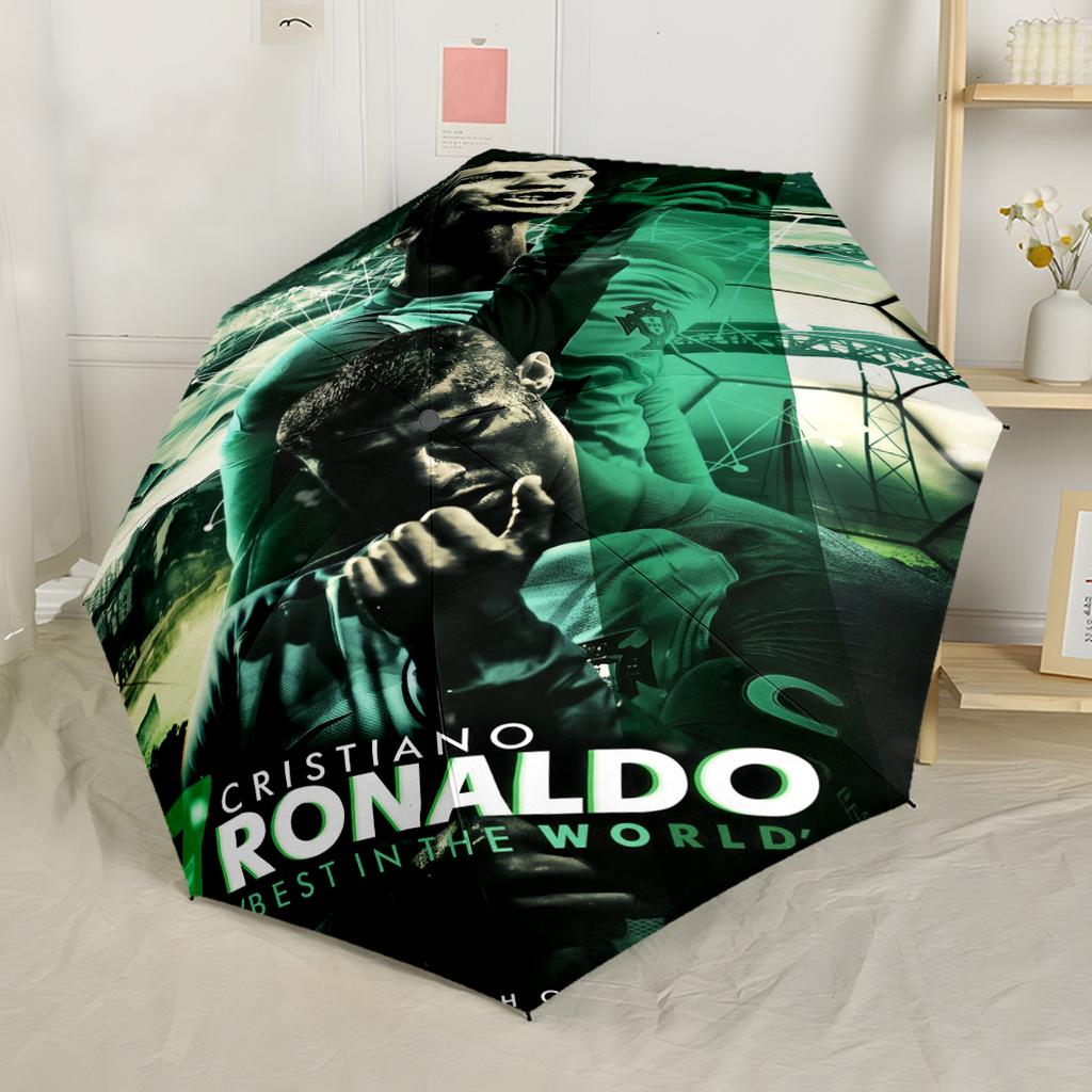 Cristiano Ronaldo's Evolution Portable Automatic Umbrella Compact & Durable 8-Rib Design Lightweight All-Season Umbrella for Travel Outdoor Accessory