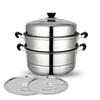 Чжао Ран Пароварка из нержавеющей стали 3-ярусная