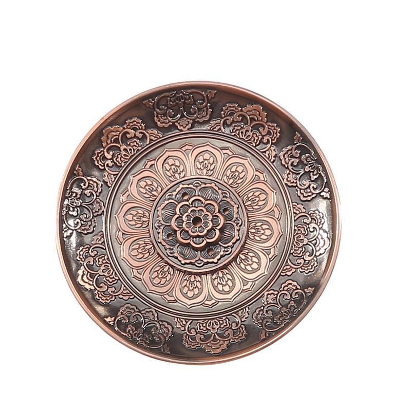 Винтажный настольный медный держатель для благовоний, внутренний и наружный держатель для благовоний, украшения для дома