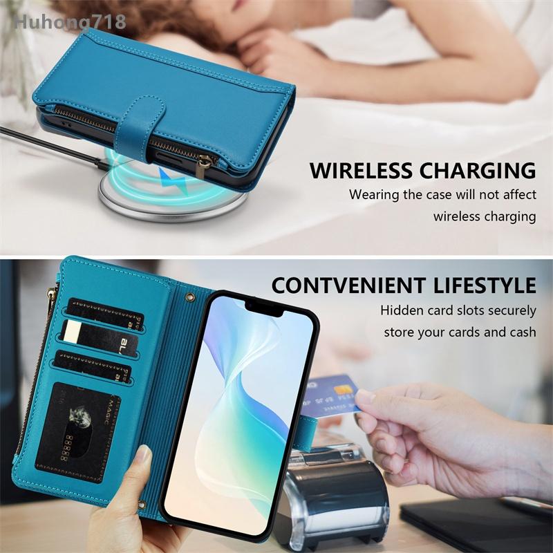 Zipper Leather Case For Huawei P20 P30 P40 Lite P50 P60 Art P80 Pro Ultra 4G Wallet Cover Casing