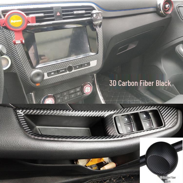 17-19 MG ZS Carbon Fiber Interior Stickers: Center Console & Gear Shift Decoration