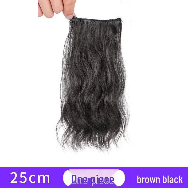 Natural Short Wave Hairpiece for Women: Invisible, Realistic Extension for Volume, Fluffy Long Curls, Forehead Wig