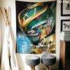 Power Rangers Ultimate Teamup Tapestry Wallmounted Background Cloth Soft Atmospheric Background Cloth Work Of Art