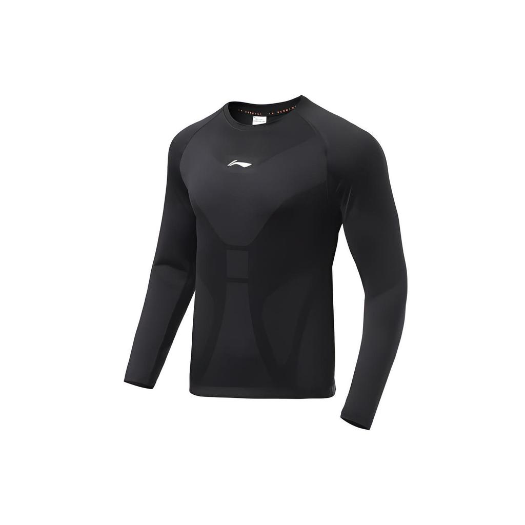 Коллекция Li Ning для бега Фитнес-одежда Мужская Черная Умеренная ATLR067-1