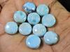 13X13MM натуральный голубой ларимар круглый кабошон драгоценный камень россыпью 10 шт. лот 80 карат. RQ-1736