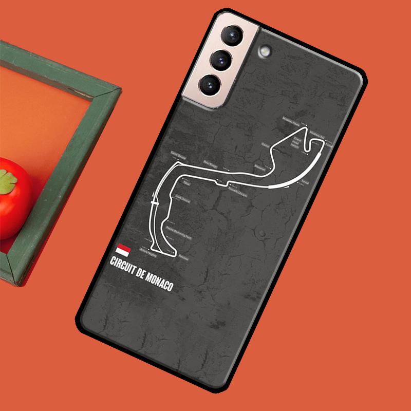 Чехол с трассой Формулы 1 F1 Racing Circuit для Samsung Galaxy S23 S22 Ultra S20 FE S21 Ultra Note 20 S8 S9 S10 Note 10 Plus
