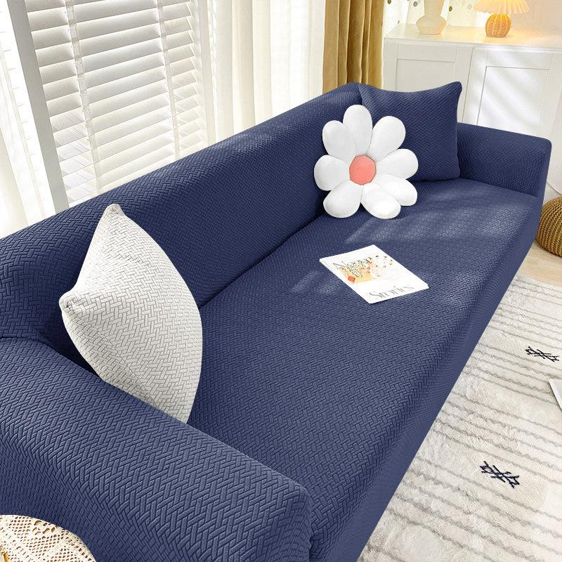 1/2/3/4 Seater Jacquard Sofa Covers Stretch Couch Cover Thick Corner Sofa Slipcover Protector For Home Elastic Armchair Cover