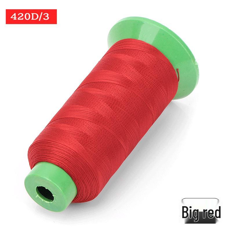 Sewing Machine & Handcraft Thread: High-Strength Mercerized Nylon for Upholstery, Leather, and Jeans