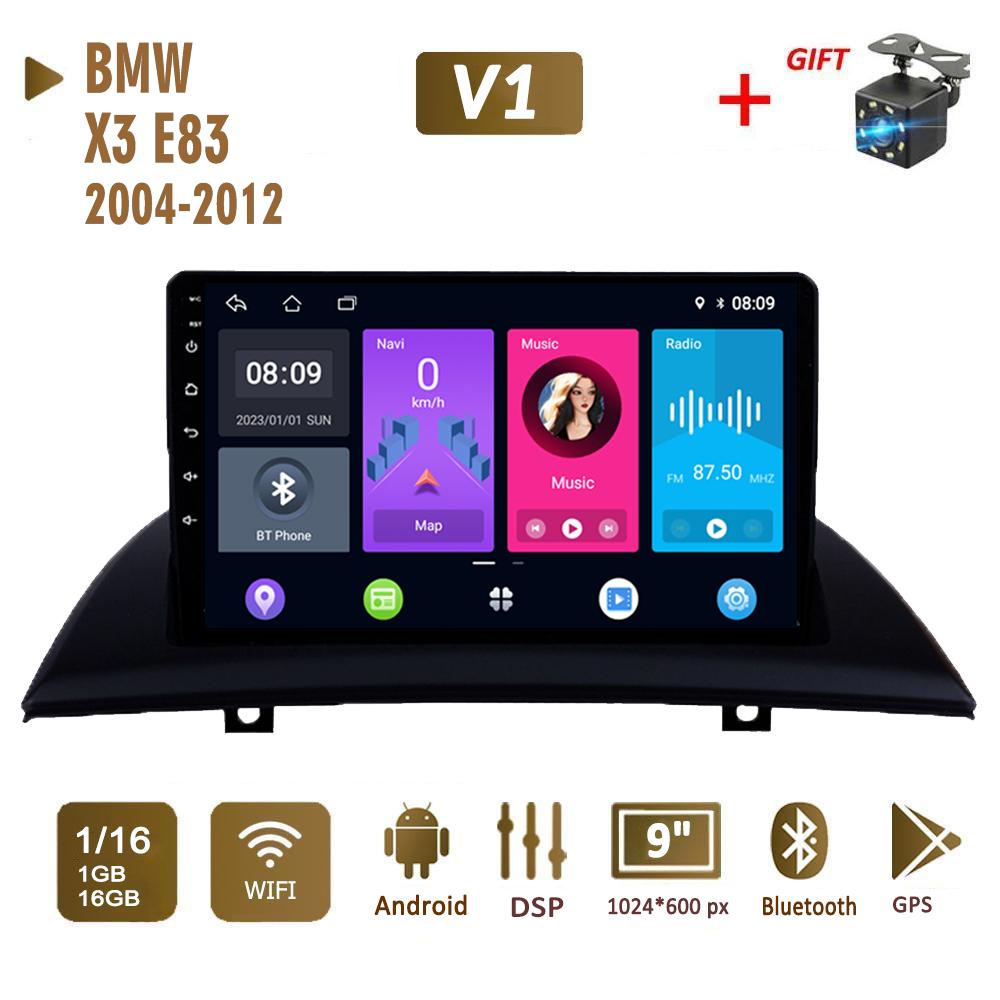 2 Din Android автомобильный радиоприемник мультимедийный видеоплеер для BMW X3 E83 2004-2012 навигация GPS WIFI головное устройство 1 + 16 ГБ