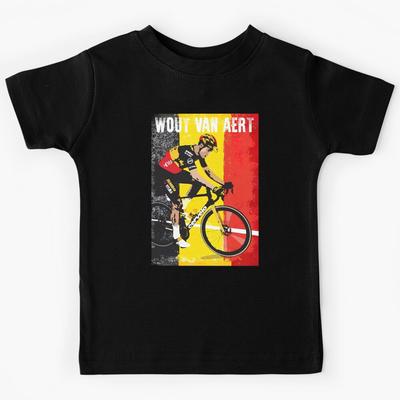 Wout Van Aert Art Kids T-Shirt