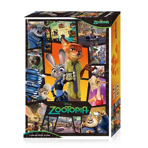 Пазл Zootopia Express 800 деталей, Джуди Хоппс, Ник Уайлд, анимационные пазлы Диснея, пазлы Диснея, знаменитые корейские пазлы