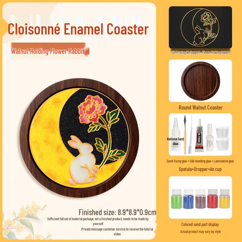 Набор для изготовления подставок в технике перегородчатой эмали: Цзинтайлань без волочения проволоки, в китайском стиле, командное мероприятие ручной работы