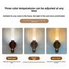 Rechargeable Wall Lights LED Motion Sensor Lamp Wood Grain Night Light Magnetic Installation for Stairs Hallway Bedroom Bedside