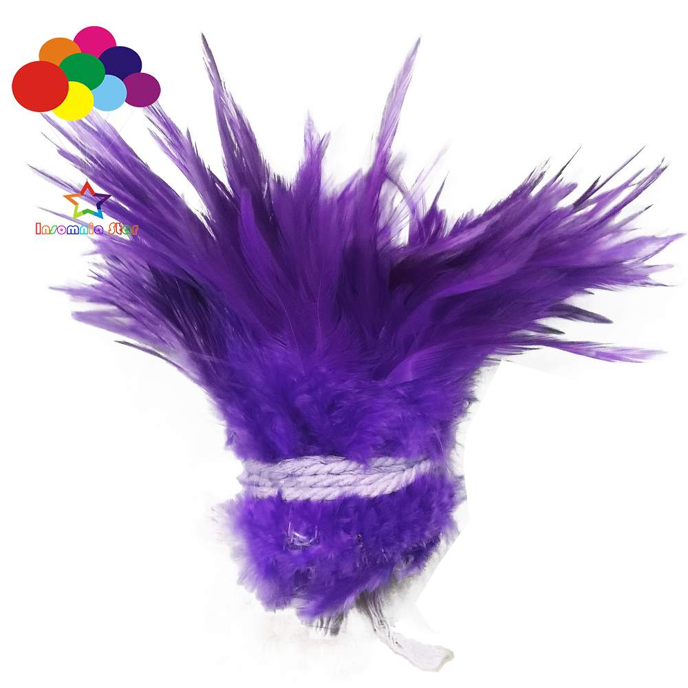 Whole 900PCS Fade Rooster Feathers Dyeing 5-6" Hackle 12-15 Cm Strung DIY Chicken Plume Jewelry Costume Hat Party Mask