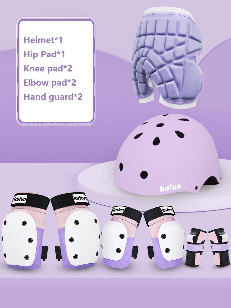 KUFUN Sport защитный комплект наколенник локоть скейтборд катание на коньках девочки мальчики розовый мужчины женщина протектор роликовые коньки жесткий